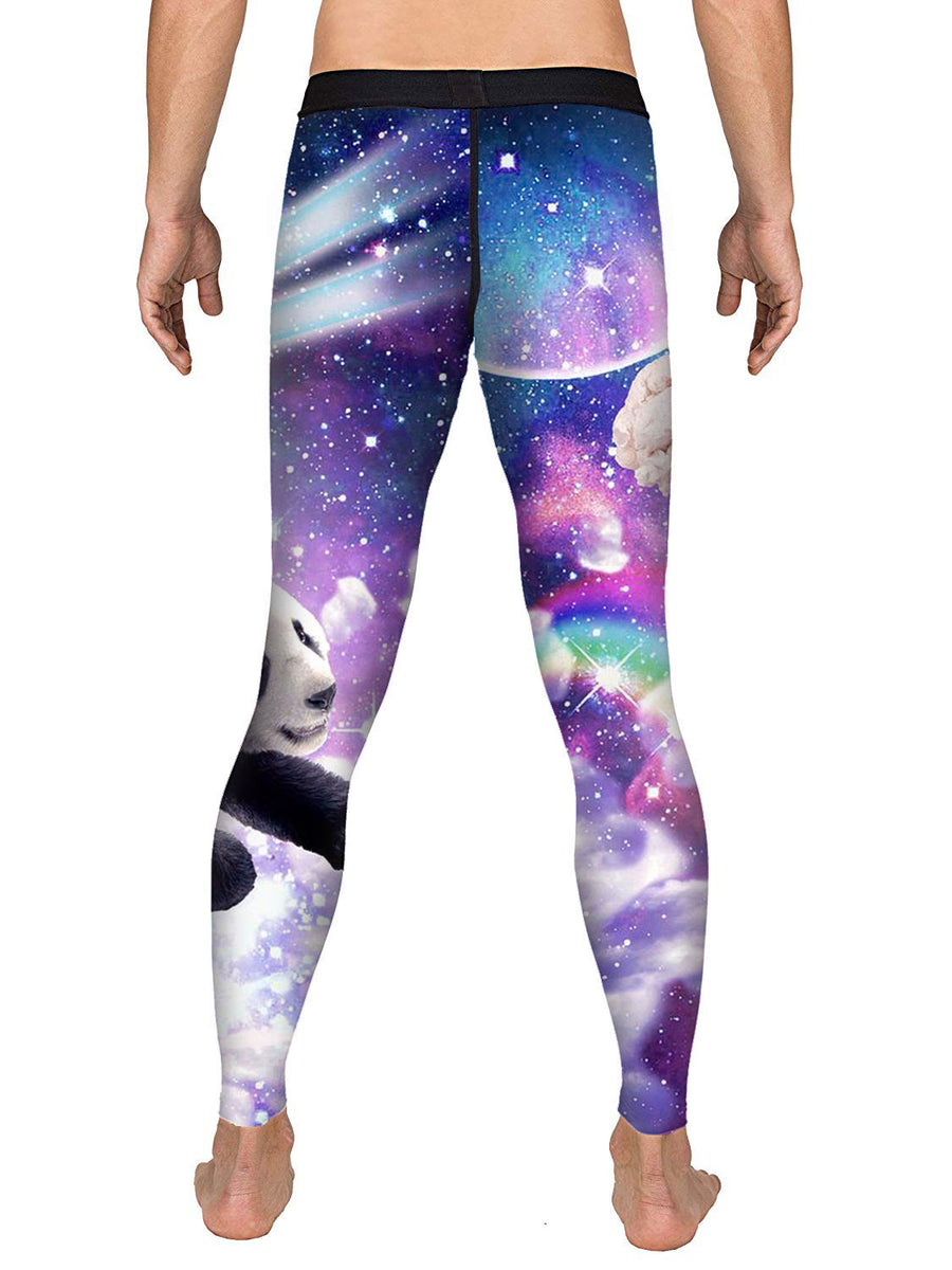 Purple Galaxy Men's Leggings