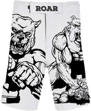 Boxing Muscle Dog BJJ Jiu Jitsu Shorts White